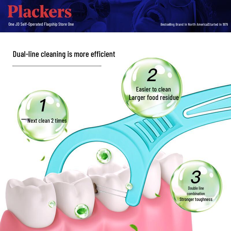 Plackers Ultra-Fine Dental Floss Sticks