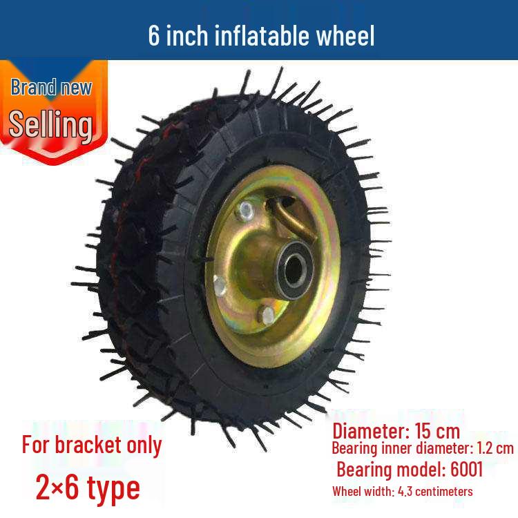 Inflatable Wheels Set: 2x 10", 6", & 14" Wheels; 4" Tiger Cart Tire; 8" Hand Truck Wheel