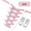 8MM 2025 No Tie Shoe Laces Press Lock Insert Fixed Shoelaces Without Ties Elastic Laces Sneaker Kid Adult Flat Shoelace for Shoe