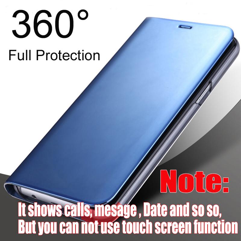 Flip Phone Stand Case For Samsung Galaxy A55 A15 A35 A25 A33 A34 A52S A14 A13 A53 A54 A36 A26 A56 A16 5G Mirror Kickstand Cover