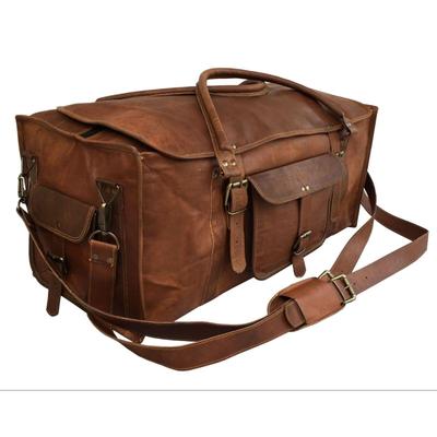 Neue Reisetasche aus echtem Leder für Herren und Damen