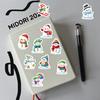 500pcs Children's Christmas Rewards Stickers Roll Cute Cartoon Snowman Clipboard Festivals Gift Decoration Pattern Labels