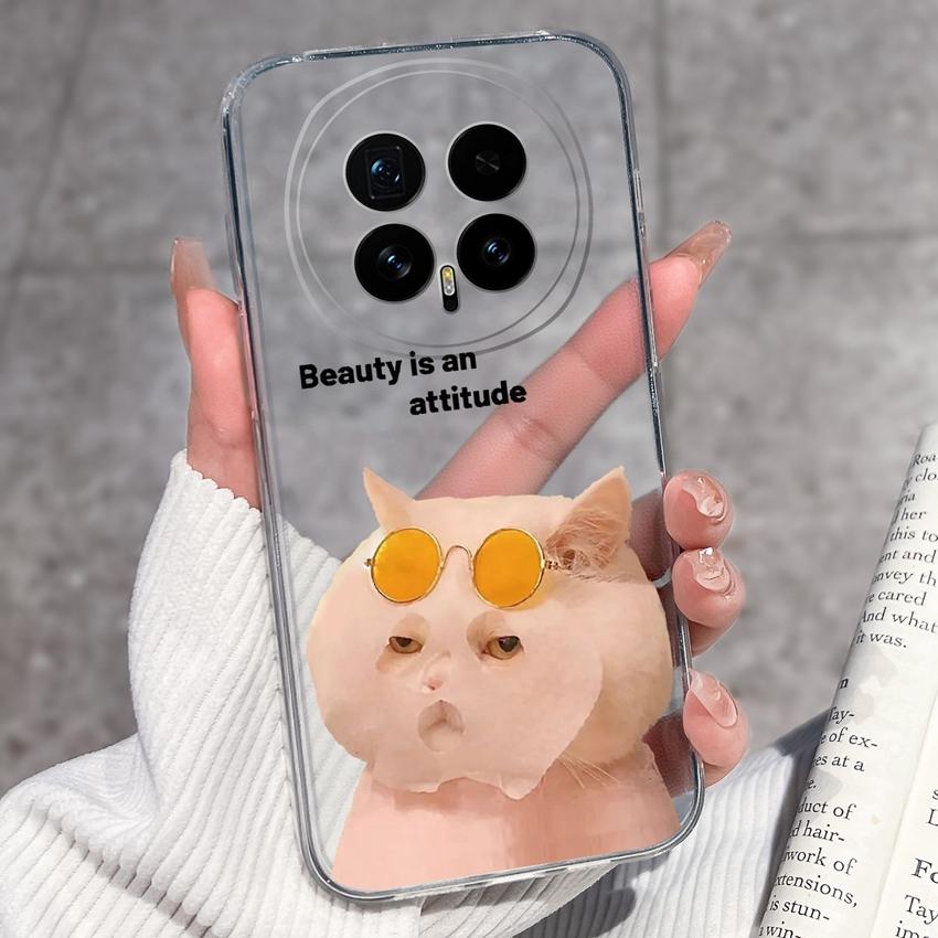 Für Huawei Honor Magic8 7 6 5 Pro Nova 12 Ultra 12i Handyhülle Schönes Blumenmuster Transparentes Silikon Vollschutzhülle Für Huawei Gehäuse