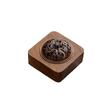 Minimalist Walnut Aroma Diffuser and Incense Burner with Lid for Home Use Supports Multiple Incense Types with Safety Design