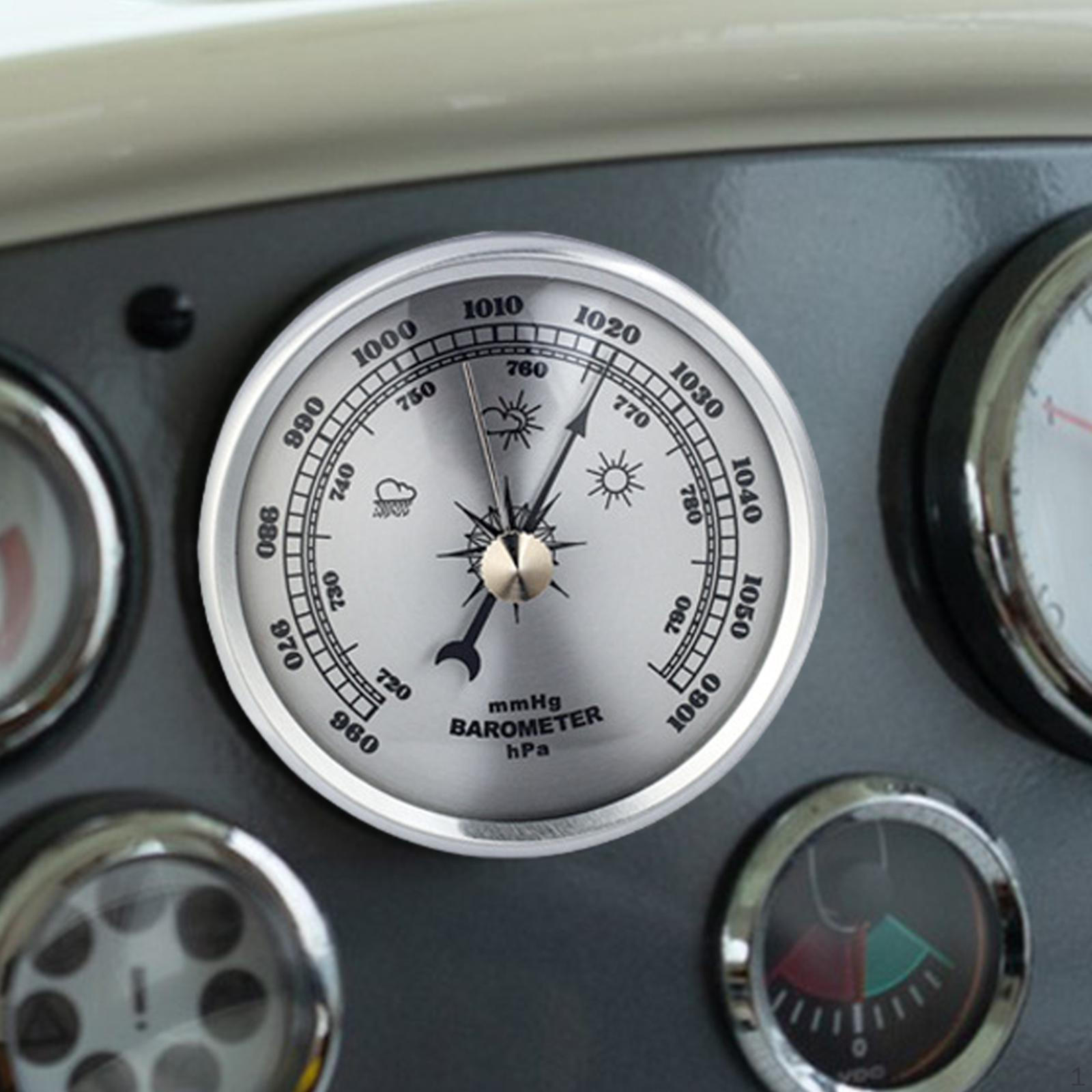 

Барометр-анероид 70 мм металлический каркас манометр для дома и лодок Argent