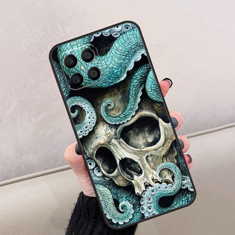 Horror Skull Gothic For Honor Magic 8 6 7 Pro Case For Honor 400 Lite 200 50 70 90 X8c X8b X9a X9b X9c X9d Win RT