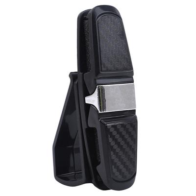 Glasses Clip Carbon Fiber Sun Glasses Holder Plastic Sponge Inside Multi Color