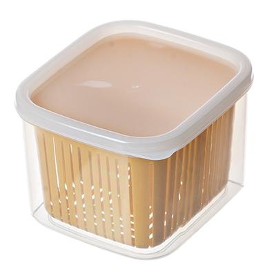 Kitchen Produce Vegetable Fruit Storage Container 2 Compartments Fridge Storage Organizer for Onion