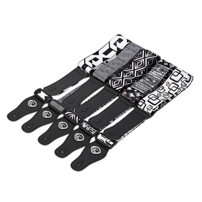 Verstärkter gepolsterter Schultergurt Gitarrenspielgurt für Gitarren Bass mit Plektrum-Aufbewahrungsschlitz Polyester-Konstruktion