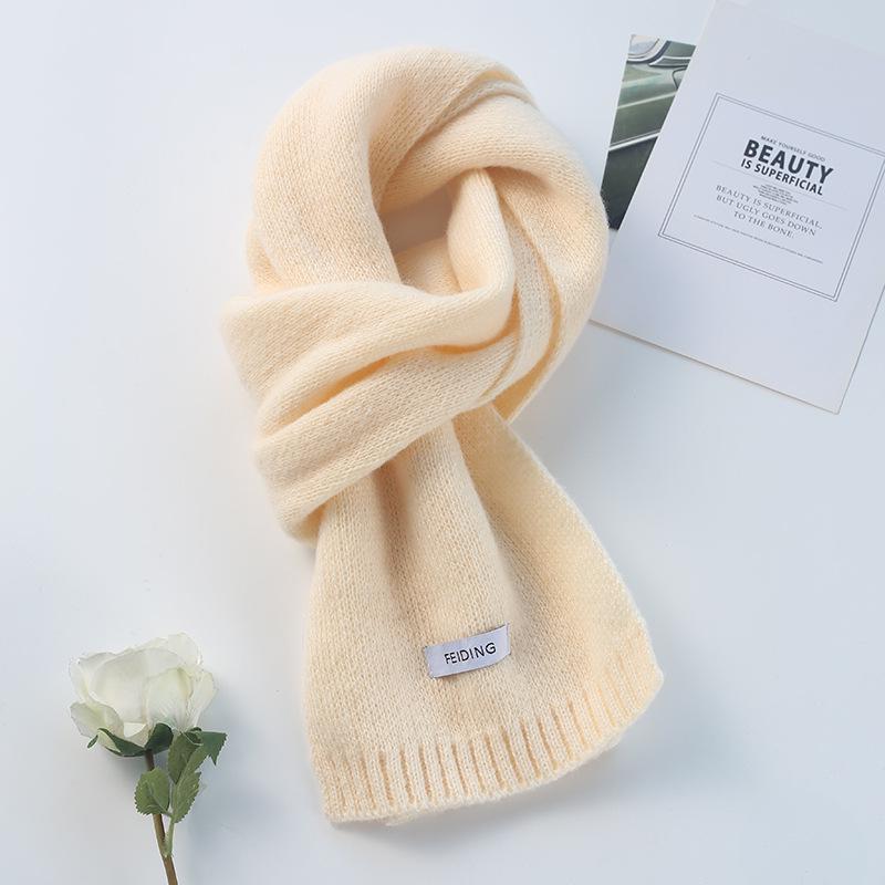 Damen 2025 Koreanischer Stil Gestrickter Winterschal - Unifarben, Warm, Vielseitig, Unisex Halswärmer