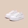 Thick-soled muffin shoes mesh woven breathable little white shoes women's summer outer wear hollow sports sandals
