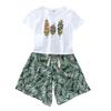 Summer Baby Girls Clothes Sets Outfits Kids Clothes Short Sleeve +Pants Children Clothing Set 3 4 5 6 7 8 9 10 11 12 Years