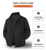 Vielseitige Herrenjacke im amerikanischen Stil mit Stehkragen für Frühling und Herbst