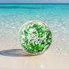 16/24-Zoll Aufblasbarer Glitzer-Strandball Auslaufsichere Klare Bälle mit Konfetti-Pailletten Kinder Erwachsene Sommer Strand Schwimmbad Party Spielzeug