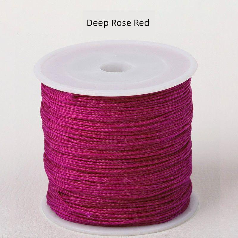 No. 72 Jade Thread 100 M Handmade Braided Rope Bracelet Red Rope Braid Rope Thread Carrying Strap String Jewelry Thread DIY Material