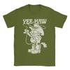 Garfields Cowboy Yee-Haw Vintage Retro Big Chest T-Shirts Cotton Tee Shirt Crewneck Short Sleeve T Shirts Plus Size Clothing