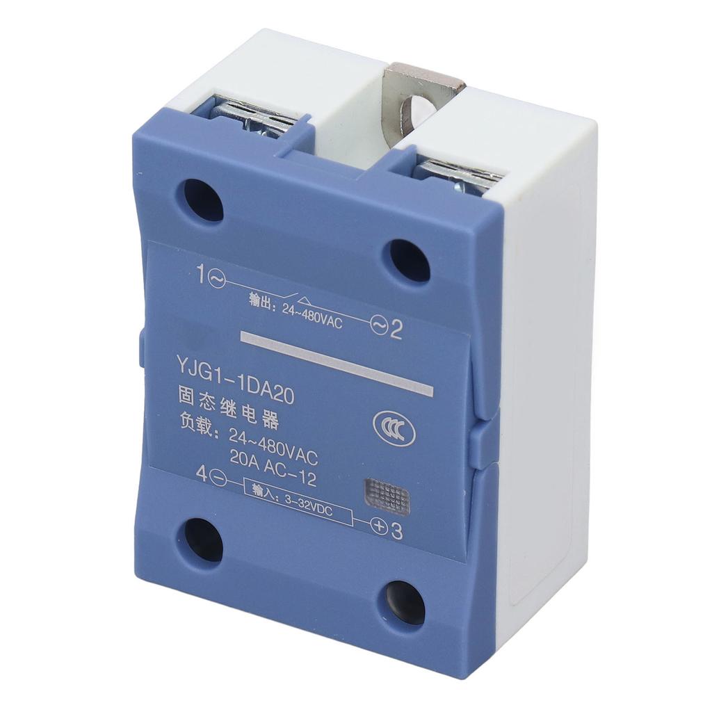 Solid State Relay Single Phase 20A DC3?32V to AC24?480V Contactless Solid State Relay for