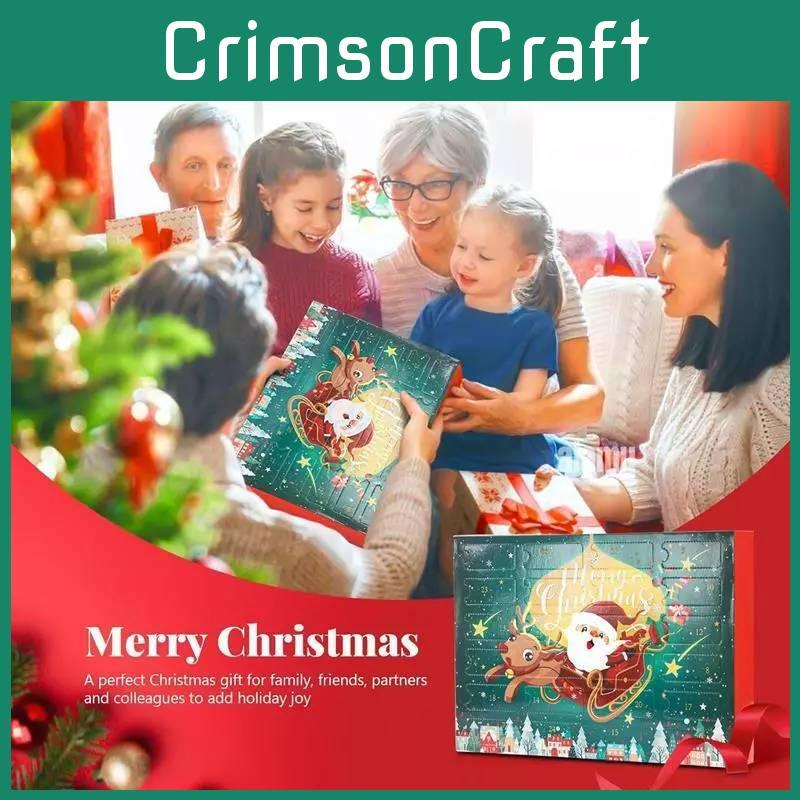 Adorable Christmas Gnome Countdown Advent Calendar Blind Box Toy Set For