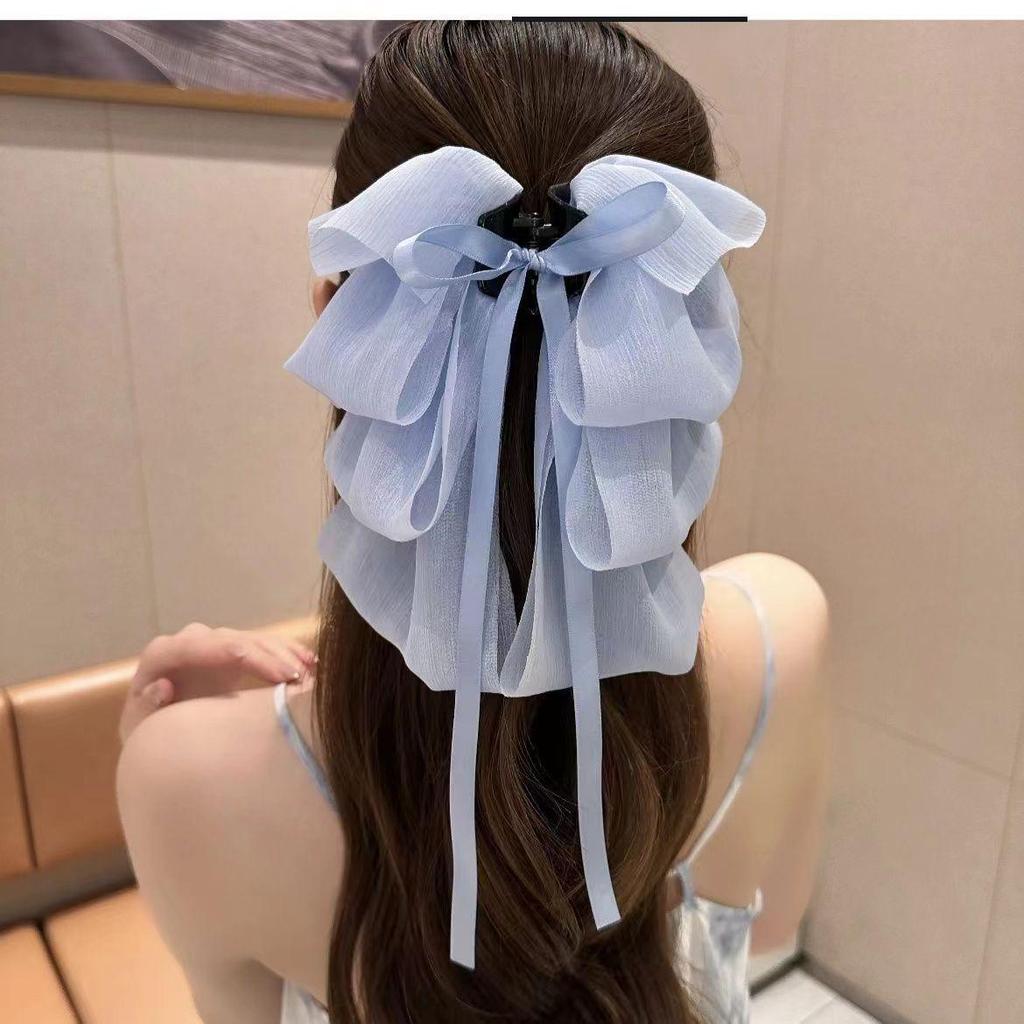 Women's Bowknot Hairband: New Ponytail Ribbon Headdress with Polka Dot Design