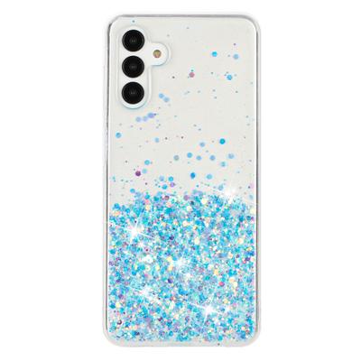 Pour Samsung Galaxy A15 5G Coque Souple en TPU Pailletée Époxy Luminescente dans le Noir