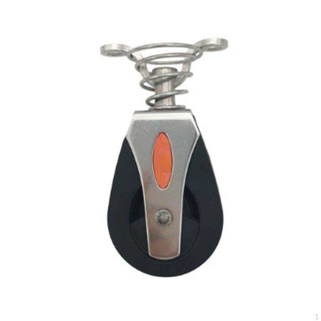 Boat Pulley Wire Rope Snatch Block Smooth Silent Bearing Practical Compact Swivel Wheel Stainless
