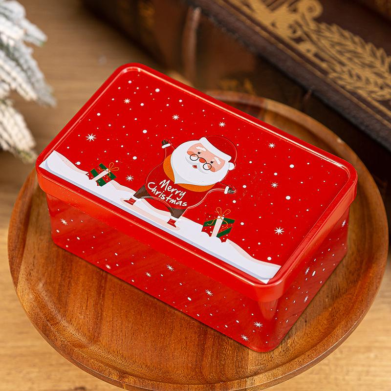 Christmas Tin Candy Packaging Box, Creative Gift Box, Christmas Tin Storage Box