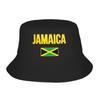 Jamaican Flag Bucket Hat Summer Jamaica Souvenir Love Travel Vacation Casual FisherUnisex Hats For Unisex Vacation Caps Visor Hats