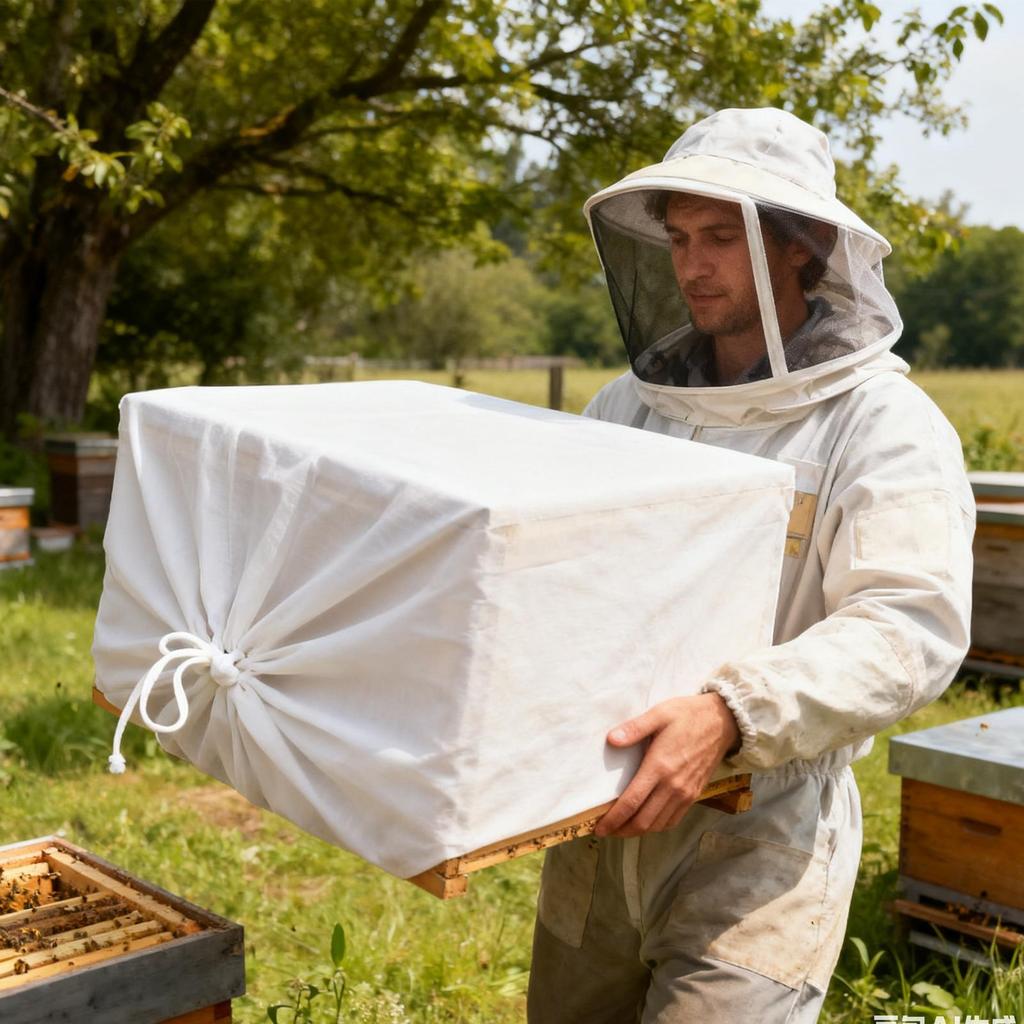 Beehive Transport Net Bag Breathable Drawstring Beekeeping Supplies Beehive Carrier Bag For Garden Fondant Honey Yard Patio