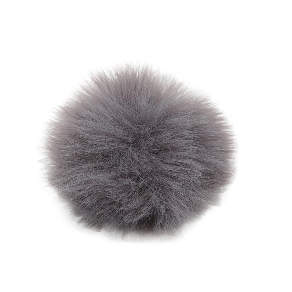 Lavalier Wind Muff Microphone Furry Windscreen Muff Lapel Microphone Cover 0.5cm  0.2inGray