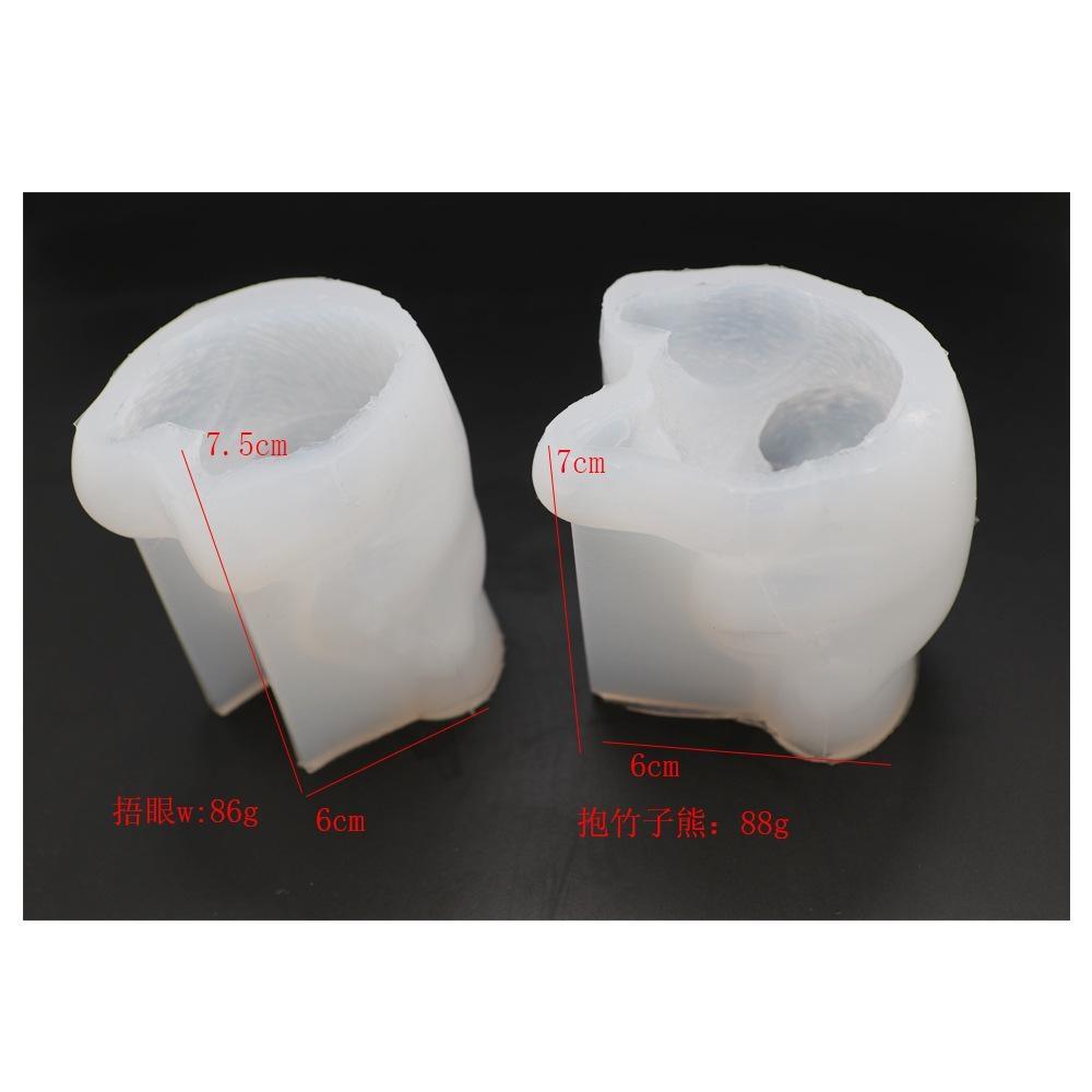 Panda Silicone Mold for Handmade Candle Plaster Soap Epoxy Resin Chocolate Decoration Gypsum Ice DIY Baking Mould