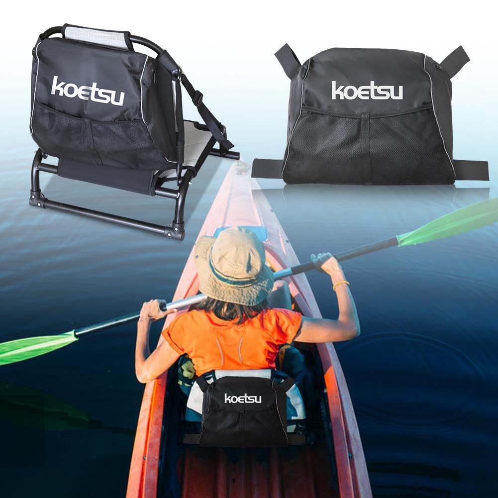 Kayak Seat Back Storage Bag with Straps Accessories Protection Bag with Mesh Pouch Kayak Chair Bag for Outdoors Kayak Chair