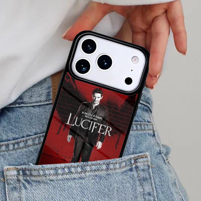 Lucifer Serie TV Phone Case for iPhone 17ProMax 12 13 14 15 16e 17 Pro Max Plus Air Cover