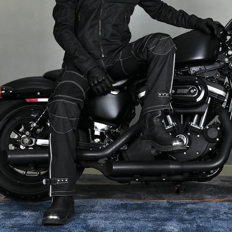 Neues Produkt Motorrad Radhosen Herren 06 Mehrzwecktaschen Werkzeughose Oxford-Gewebe wasserdicht verstellbar Hoher Bund Lokomotive Anti-Sturz-Hose