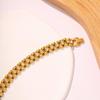 European & American Influencer Style 18K Gold PVD Steel Bracelet Watch Band