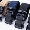 Men's Tactical Belt 1.5 Inch Nylon Webbing with Quick Release Automatic Buckle for Outdoor Activities and Work