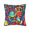Pillow Cover Cartoon Cute Doodle Fashion Pillow Case For Sofa Couch Bed Living Room Pillowcases