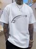 Unisexs Cotton Crew Neck Short Sleeve Tee Basketball Shooting Hand Minimal Graphic Sport Loose Athletic Daily Street Male Youth Top