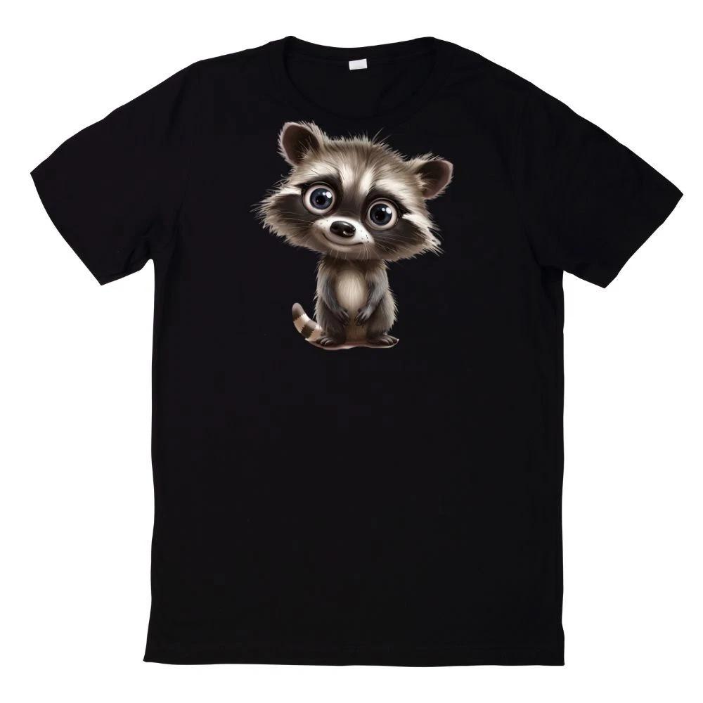 T-Shirt Süßer Waschbär Lustig Racoon Motiv XS
