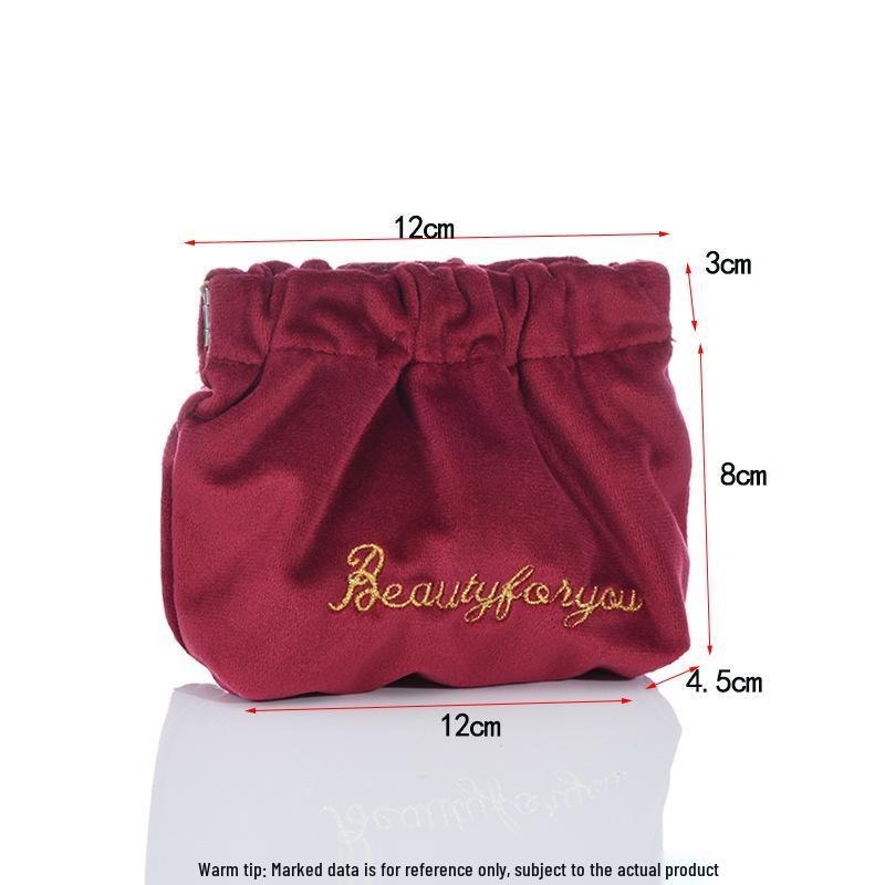 Velvet Makeup Bag Set: High-Capacity, Four-Piece Luxury Cosmetics Storage