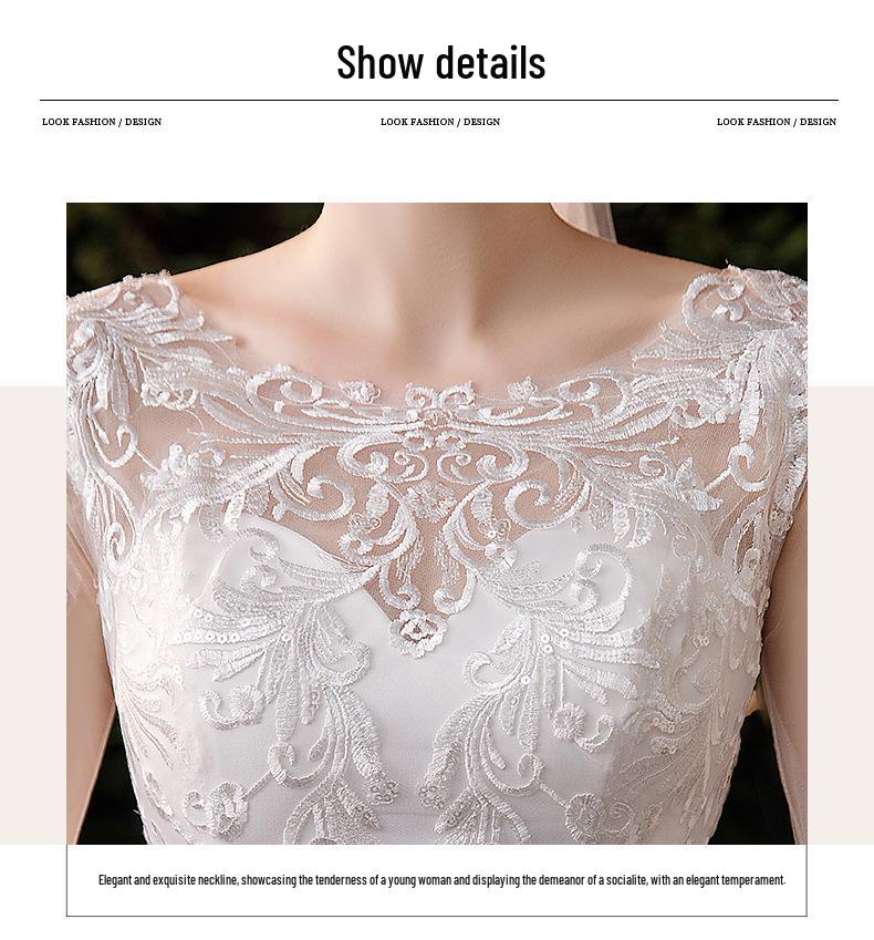 2025 Elegant Hepburn-Inspired Fairy Wedding Dress - French Simple Plus Size D69