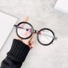 Unisex Anti Blue Light Computer Glasses Round Coarse Framed Glasses Women Men Fashion Large Frame Eyewear