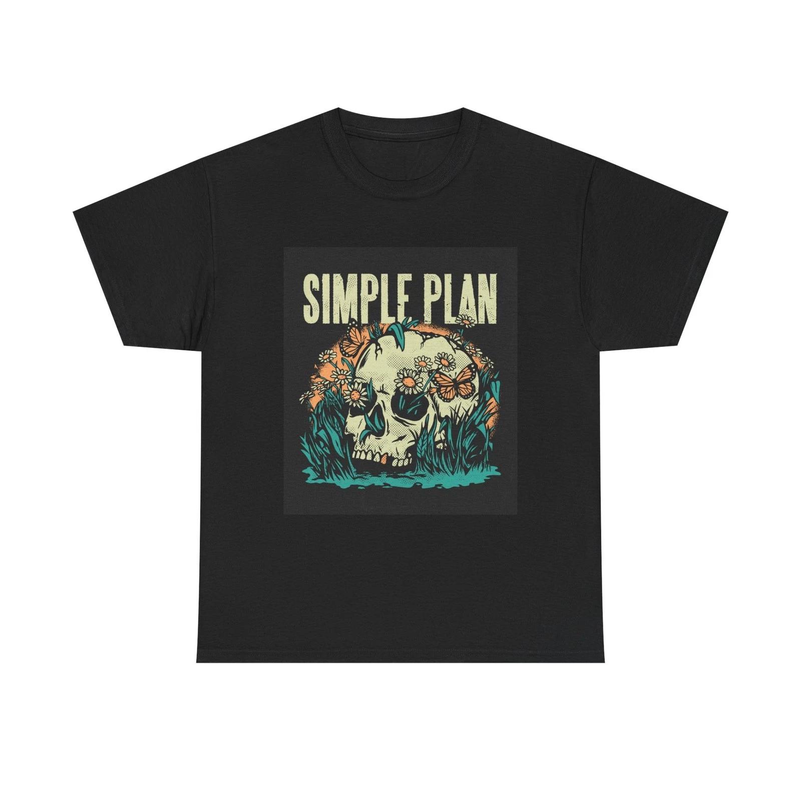 

Simple Plan Tshirt Vintage Punk Rock Merch Album Unisex Heavy Cotton Tee 4XL