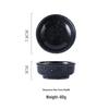 Japanese Ceramic Round Plate: Creative Soy Sauce, Sushi, Vinegar, or Doubanjiang Dipping Dish for Restaurants and Homes