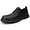 Leather shoes men's autumn new soft-soled formal wear leather men's shoes fashion versatile lace-up brock shoes