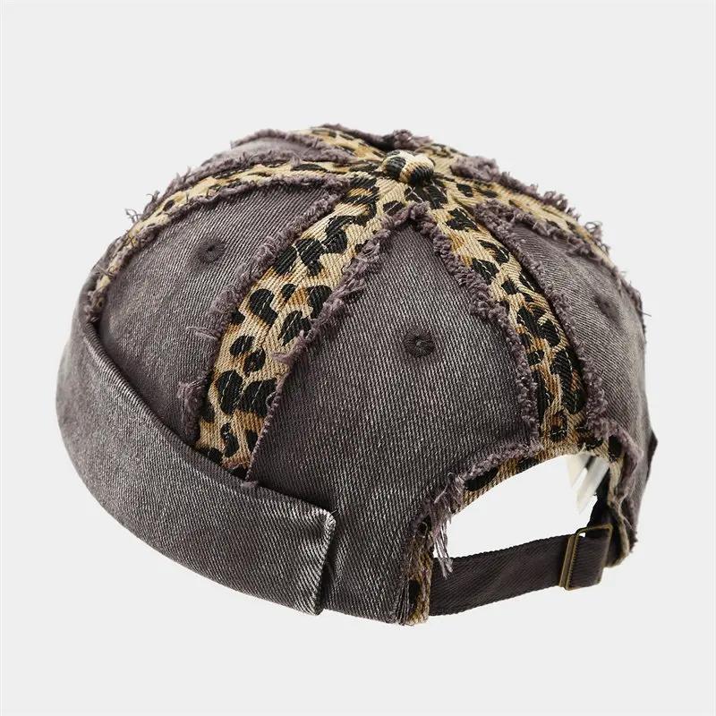 Lente En Zomer Katoen Print Docker Pet Randloze Pet Skullies Mutsen Landeigenaar Zeeman Pet Mannen En Vrouwen 30 56-60cm wear black