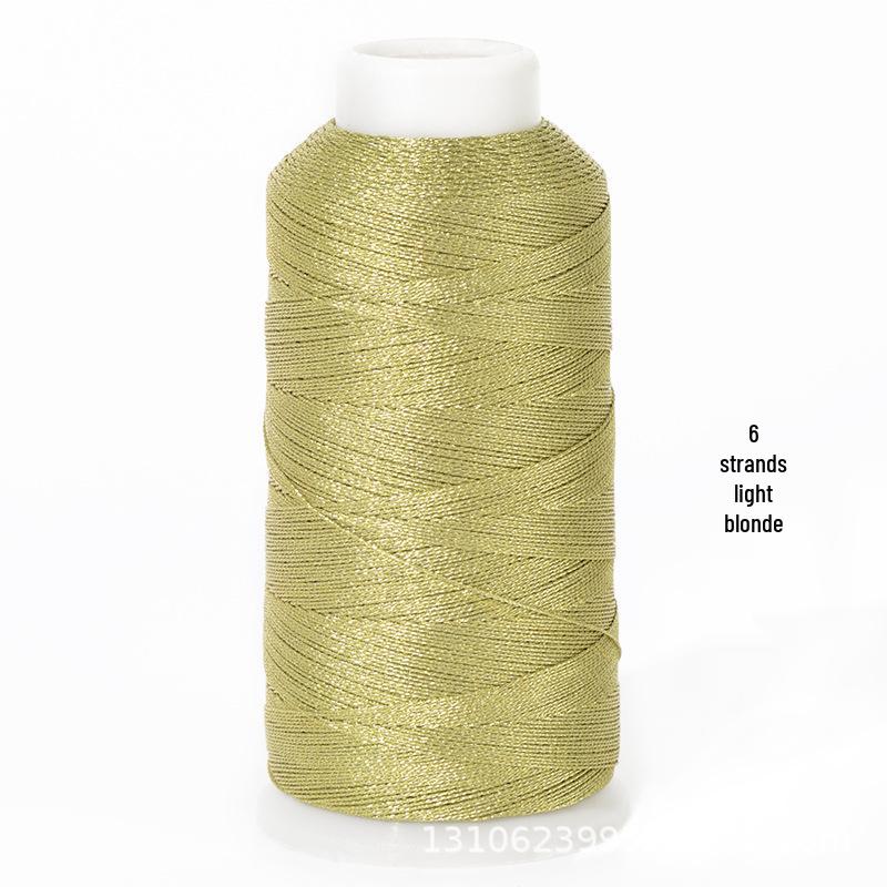 Multi-Strand Gold & Silver Weaving Thread for Colored Bracelets