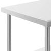Table worktop on wheels, 2 levels, 60 x 80 cm, STEEL, up to 135 kg