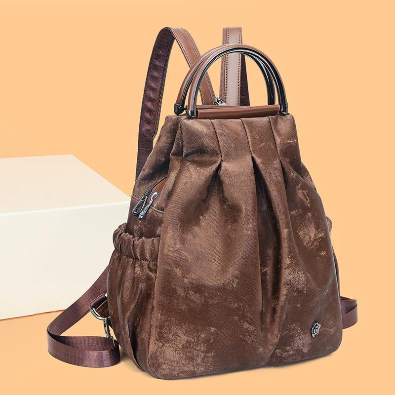 Dámsky multifunkčný ležérny ručný batoh, všestranná taška cez jedno rameno/crossbody, cestovná taška style 2