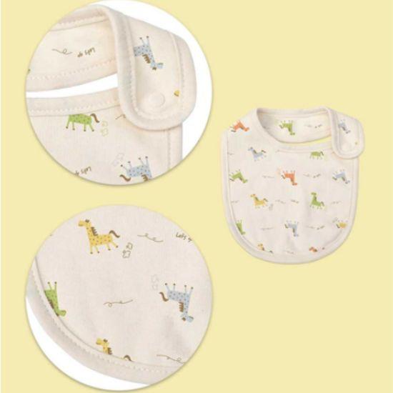 Withorganic Organic Cotton Newborn Bib - Crayon Horse