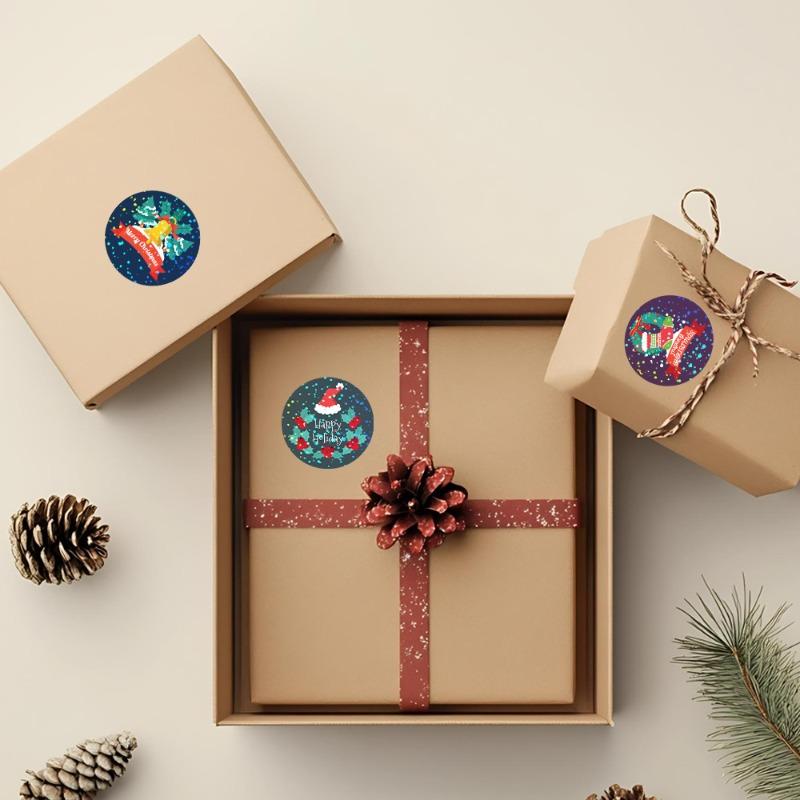 Multi-Use Christmas Stickers - For Kids Gifts Food And Sealing Decor